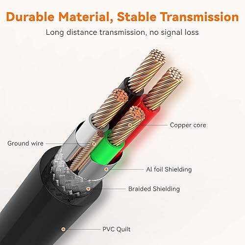 Miniatura 3 de Cable de impresora USB C de 30 pies (paquete de 1), cable de impresora tipo C, USB 2.0 B macho a macho C, cable de repuesto para teclados,