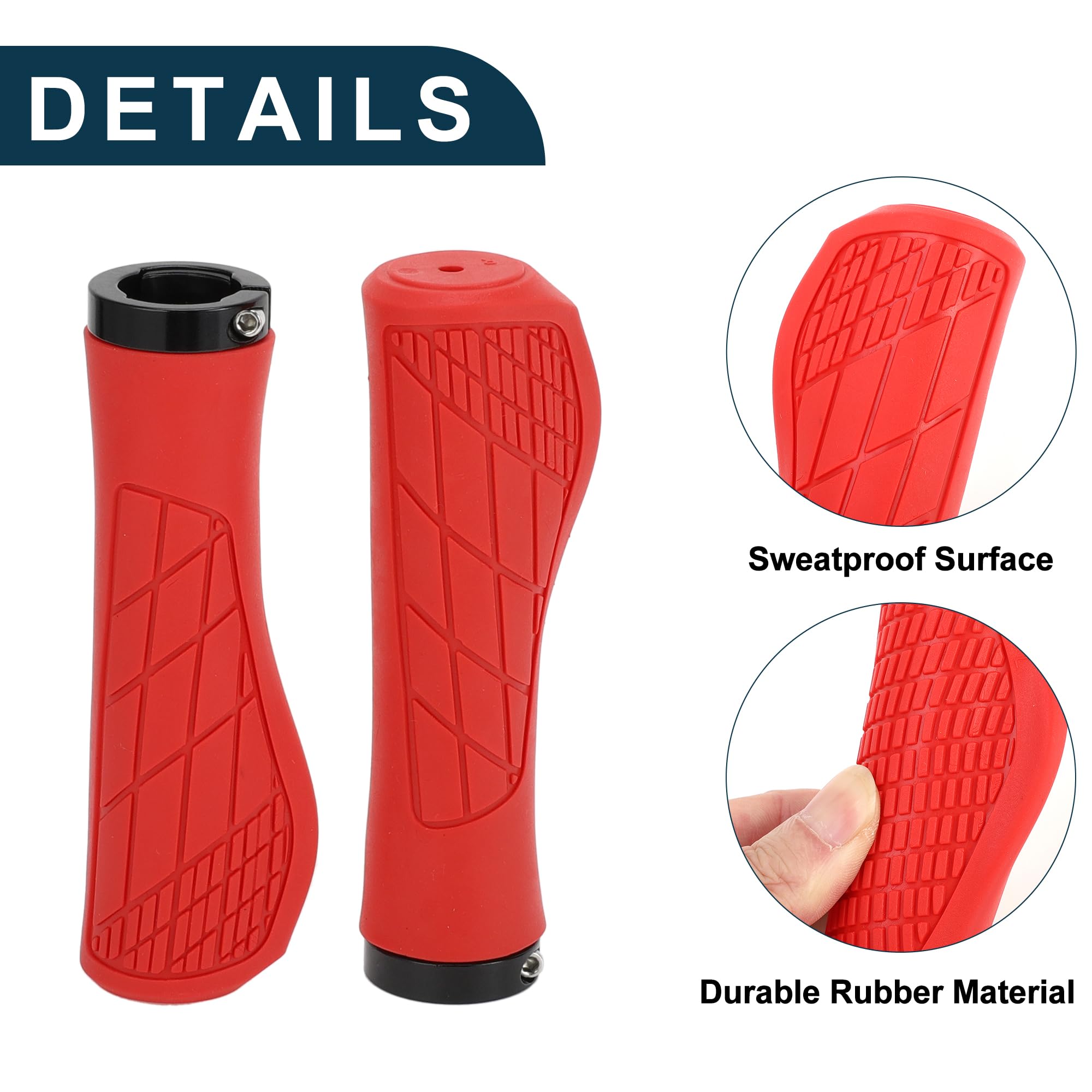 TUCKBOLD Bike Handlebar Grips Covers 134mm Long Lightweight - Image 3