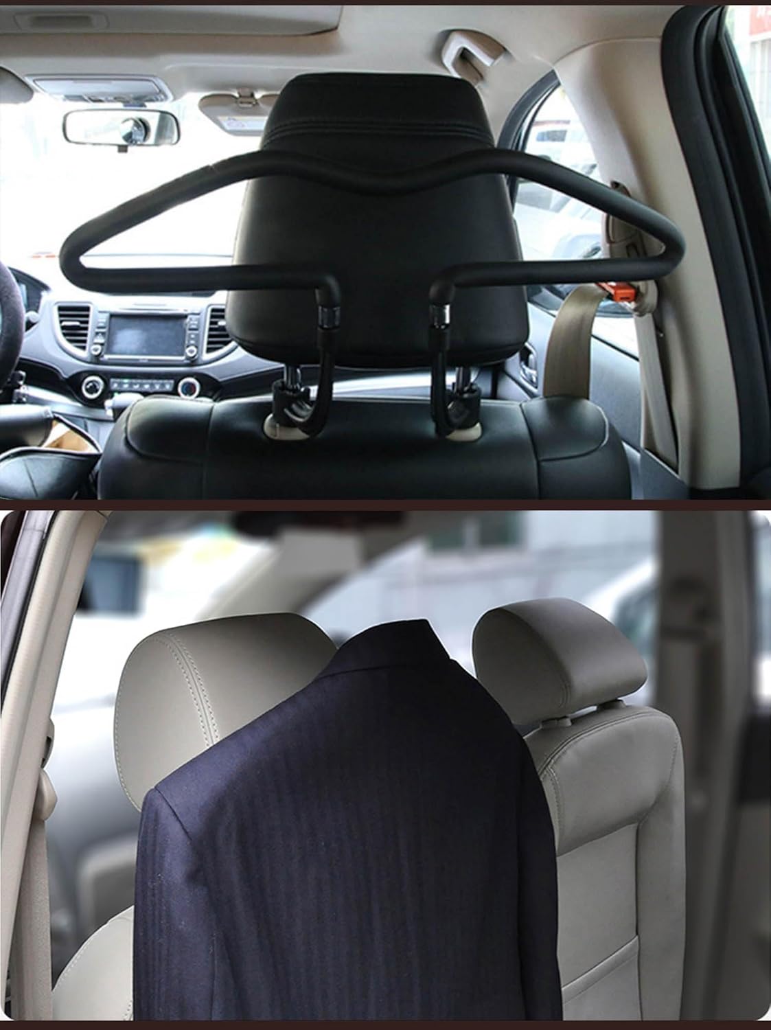 Car Coat Hanger for Jaguar I‑PACE F‑PACE E‑PACE F‑Type, Clothes Headrest Hanger Holder Robe Hook Back Seat Coat Hangers Car Accessories for Suits Shirts Jackets,2PCS