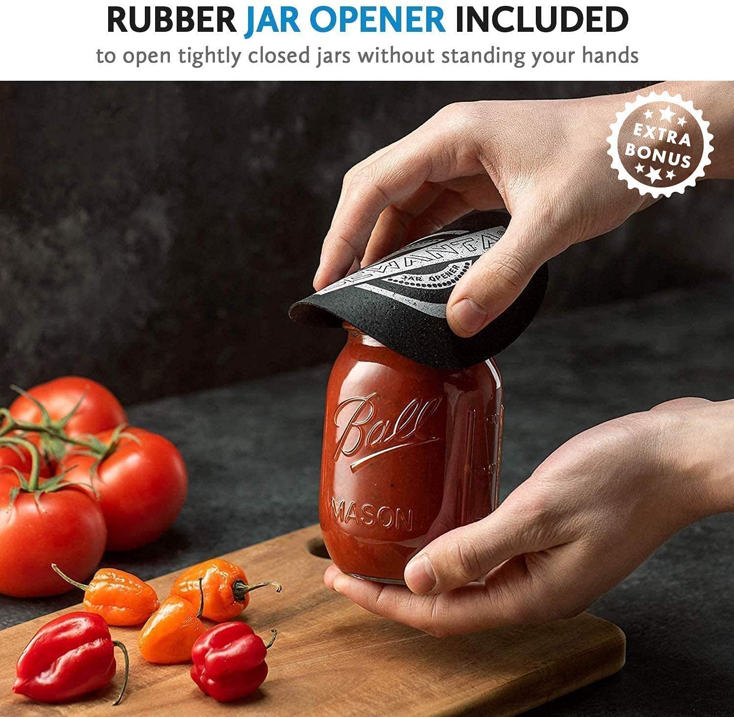 Ball Regular Mouth Mason Jars 16 oz [12 Pack] With mason jar lids and