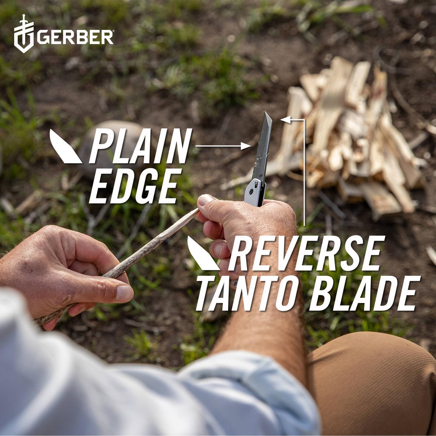 Gerber Scyzoryk z klipsem do paska, Spire, ostrze ze stali nierdzewnej 440A w stylu odwróconego tanto z aluminiowymi łuskami rękojeści, flipper ze wspomaganiem otwierania, długość ostrza: 7,4 cm