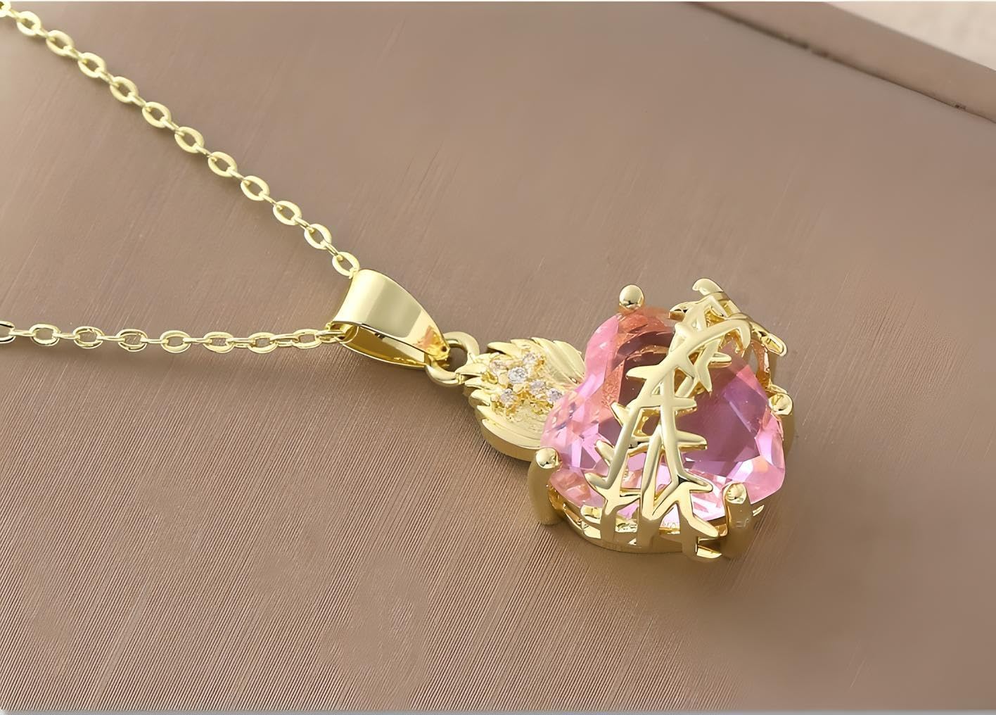 14K Gold Filled Sacred Heart Necklace For Women And Men - Lucky Cross Red Zircon Religious Catholic Pendant Chain, Religious Jewelry Gifts For Women - Image 5