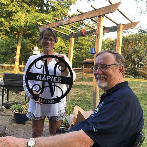 Miniatura 5 de RealSteel Decoración de granja, letreros de metal personalizados, letrero de apellido, regalos de inauguración de la casa, regalo de boda