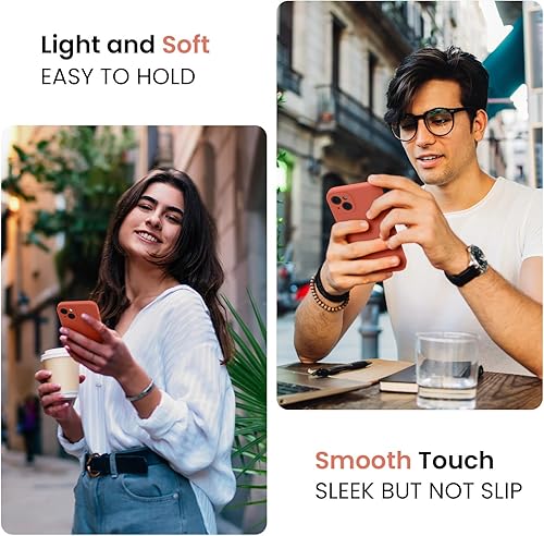 Miniatura 632 de FireNova Funda para iPhone 14 Pro, funda de silicona mejorada [protección de cámara] con [2 protectores de pantalla], forro interior de microfibra