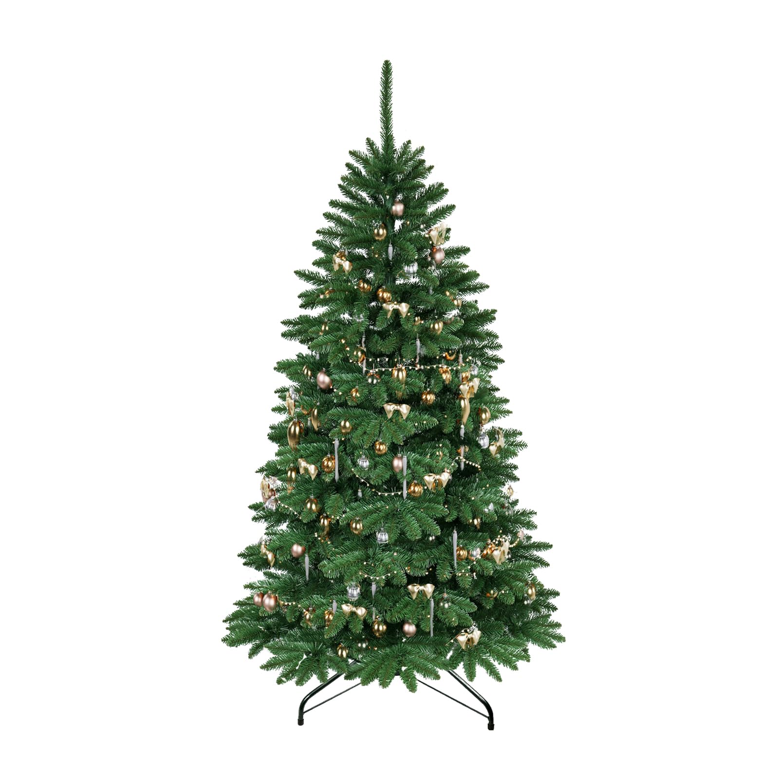 QLS Künstlicher Weihnachtsbaum NK13 Künstlicher Tannenbaum NK13 mit Ständer, 120–250 cm