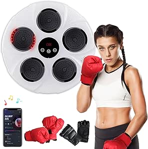 Máquina De Boxeo Electrónica Con Luz LED Y Música - 9 Modos De Velocidad, Bluetooth, Para Adultos Y Niños, Entrenamiento En Casa