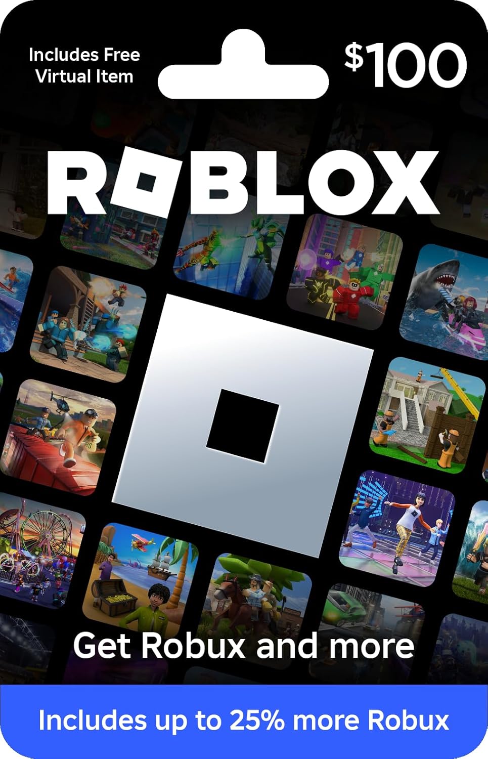 Roblox Physical Gift Card [Includes Free Virtual Item] [Redeem Worldwide] (100) Thumbnail