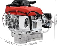 Vista 2 de Kit de motor de bicicleta de 4 tiempos de 53 CC, kit de conversión de bicicleta de gasolina de un solo cilindro, refrigerado por aire, kit de motor