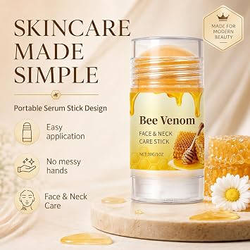 2PCS Bee Venom Firming Serum Stick for Face & Neck, 30g*2
