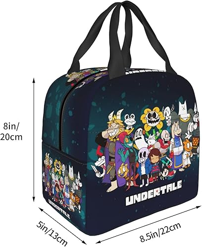 Miniatura 4 de Un-der_tale - Lonchera aislada, reutilizable, portátil, para mujeres, hombres, trabajo, oficina, picnic, viajes