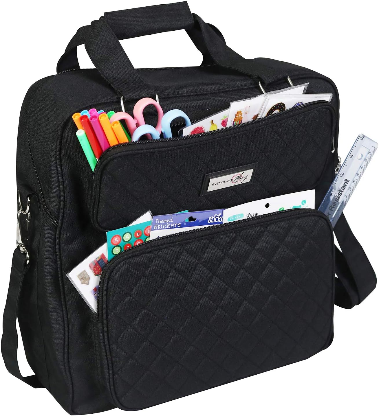 Amazon.com: Everything Mary Scrapbook Craft Storage Organizer Case Bag ...