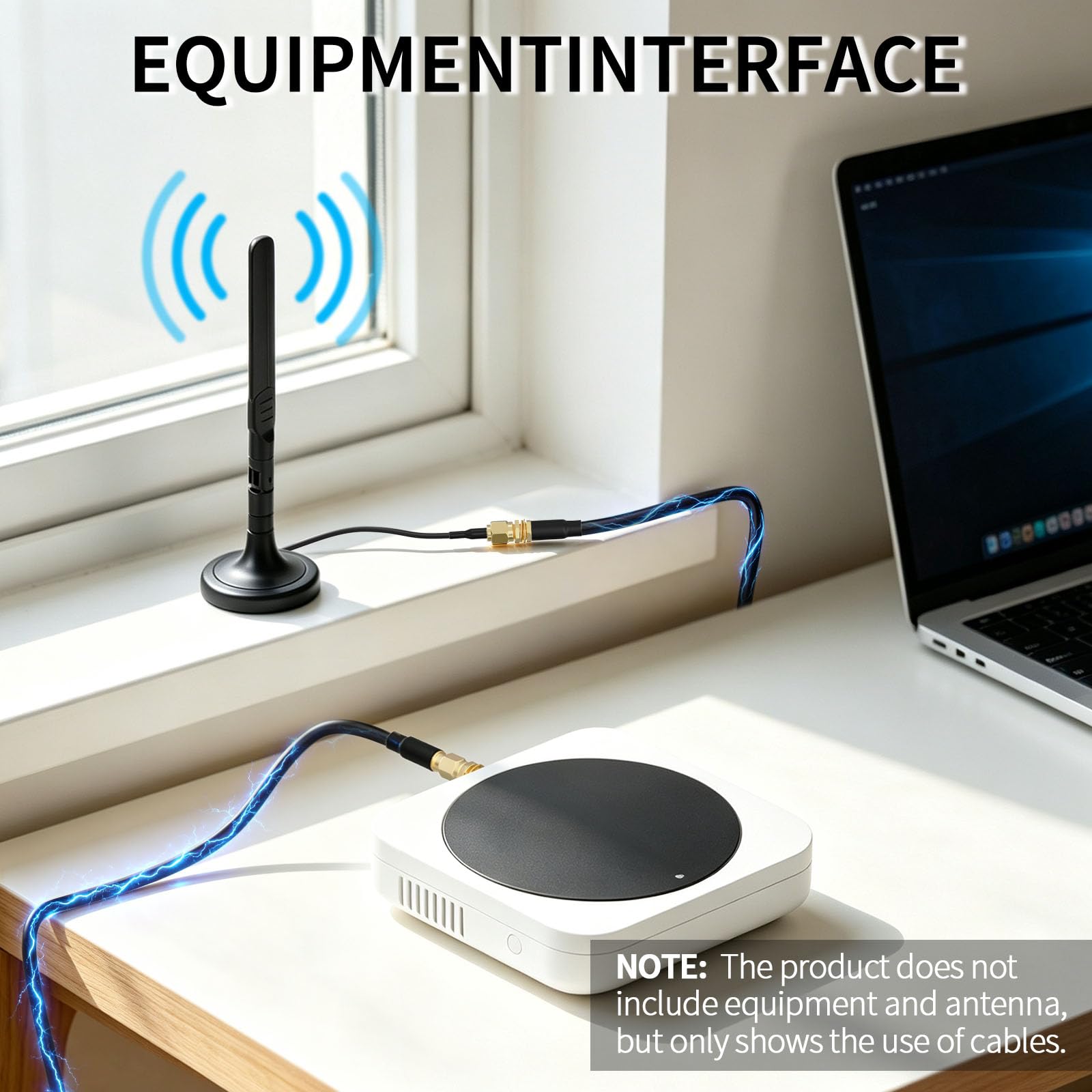 Bingfu Câble Rallonge Antenne WiFi RP-SMA Mâle à Femelle ALSR240 9 m | Câble Extension Coaxial Faible Perte 50 Ohm, pour Routeur WiFi 6E /7, Mineur Helium, Passerelle IoT, Point d'Accès Sans Fil