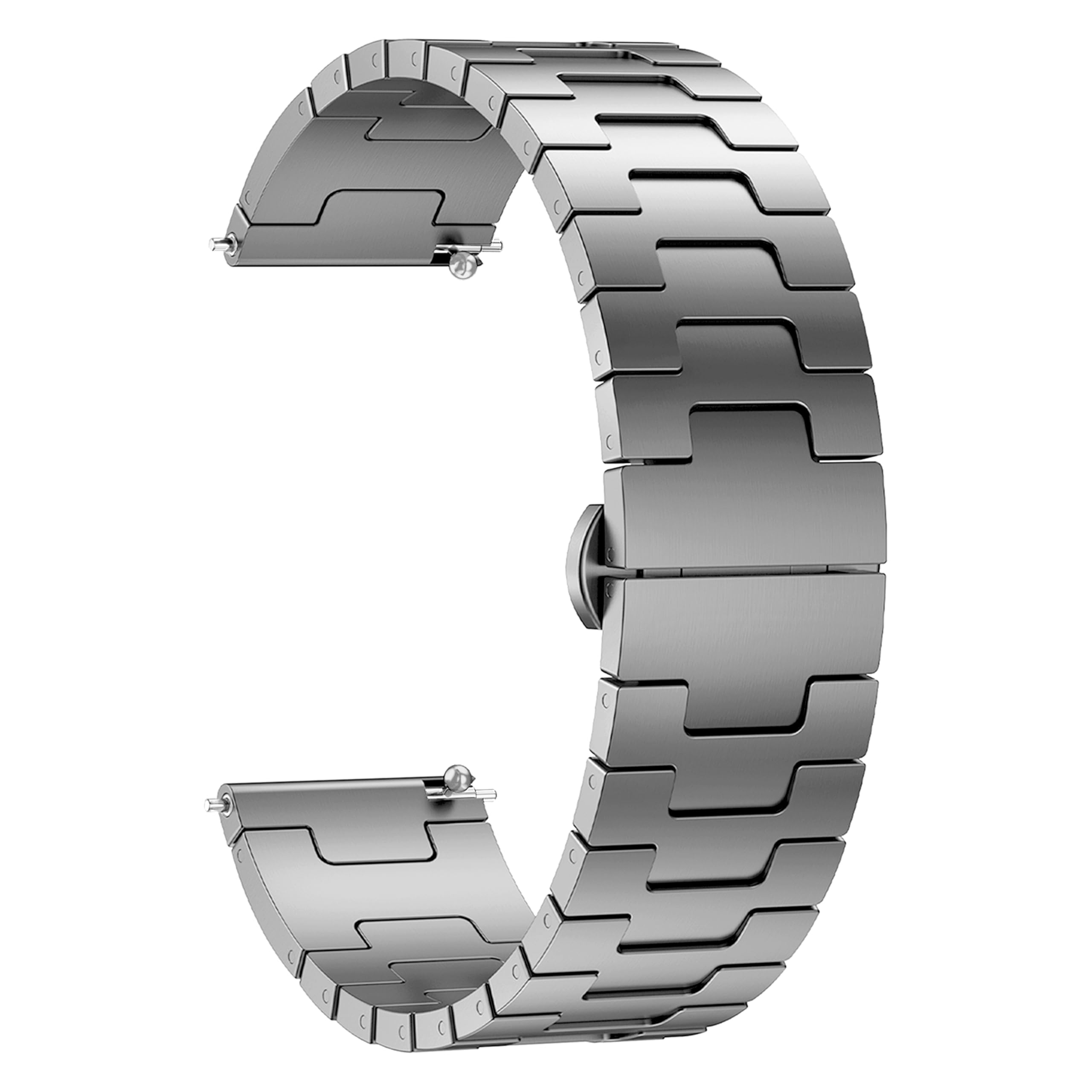 ACM Watch Strap Metal Stainless Steel 22mm compatible with Amazfit Balance 2 Smartwatch Belt Luxury Band-image-49
