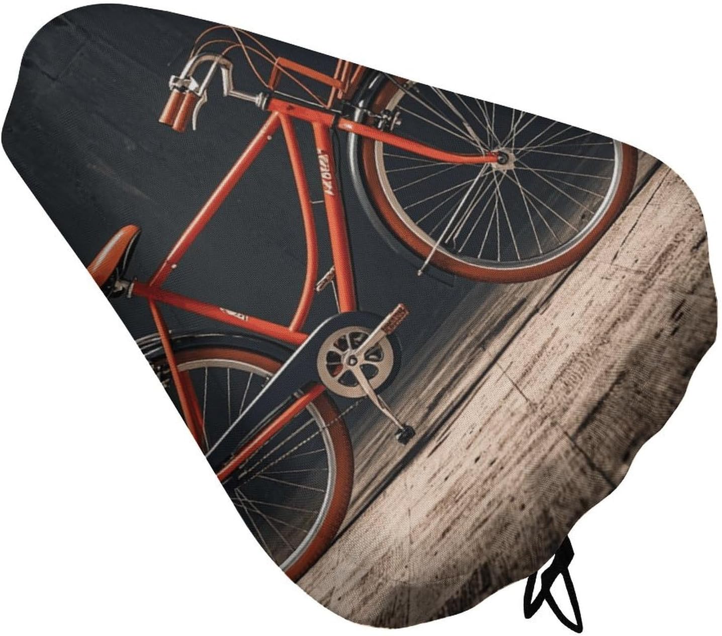 Waterproof Bike Bike Seat Cushion Cover, Padded Bicycle Seat Cover with Drawstring for Men Women, Wide Bike Saddles Protector for Mountain Exercise Road City Outdoor Biking