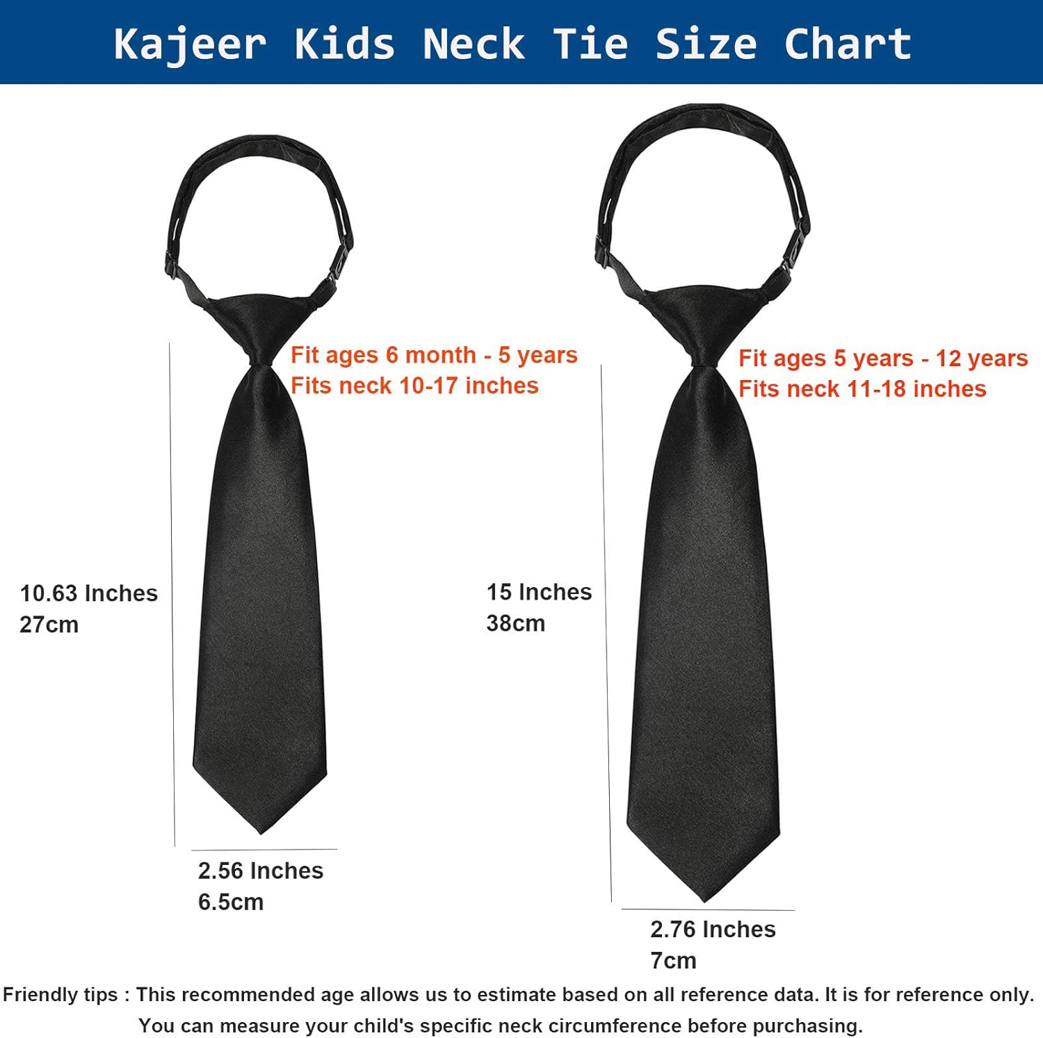 Kajeer Ties for Kids Boys Necktie Adjustable - Woven Little Boys Pre-tied for Kids Formal Wedding Graduation School Uniforms - Image 2