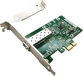 1.25Gb PCIe x1 Converged Ethernet Network Card, Single SFP Port LAN Card Gigabit NIC with Intel I210-AS Chipset Server Support Windows Server/Windows/Linux/Vmware ESXI...