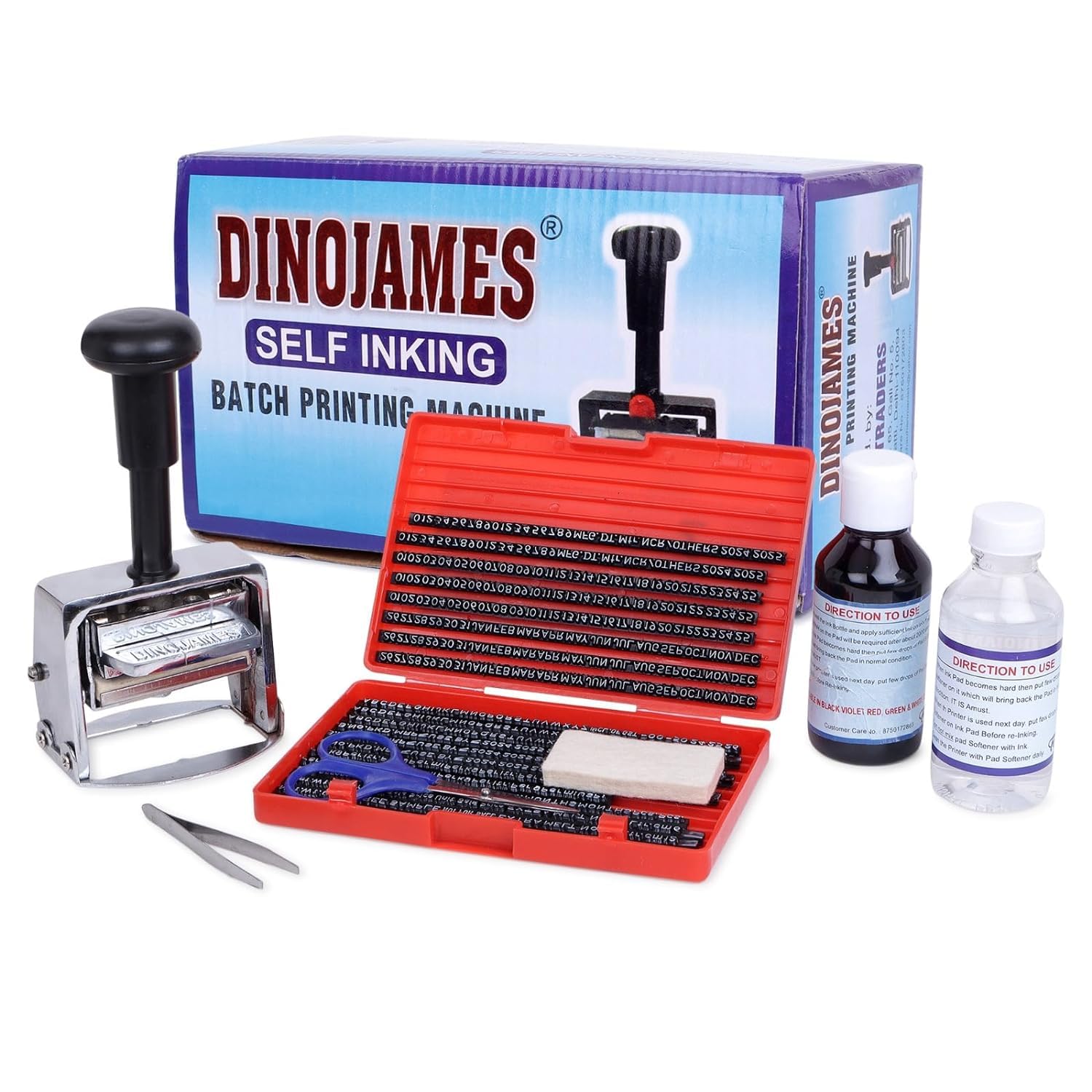dinojames SG666 Mini Batch Coding Machine – 4mm Letter Size, 5-Line Max, 60x40mm Printing Area, Heavy-Duty Manual Printer for Expiry Date, MRP & Batch Marking (4mm)-picture-10