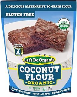 Let's Do Organic Flour, Coconut, 16 Pouches (Pack of 6)