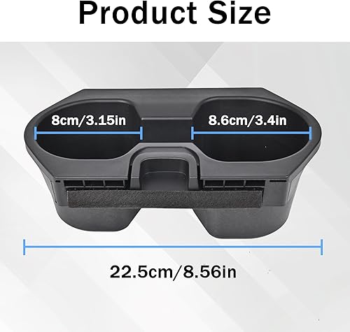 Miniatura 3 de Soporte de taza negro para consola central para Honda Civic 2016 2017 2018 2019 2020 2021 Honda Civic 2019 2020 2021 Honda Insight reemplaza a OEM #