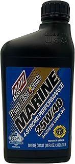Pure Estorlin Marine Oil 25W-40 Synthetic Lubricant, 4-Stroke Outboard, Inboard Motor Oil Lube | Extreme Anti-Wear & Rust Protection High Performance – 1 Quart KE-340