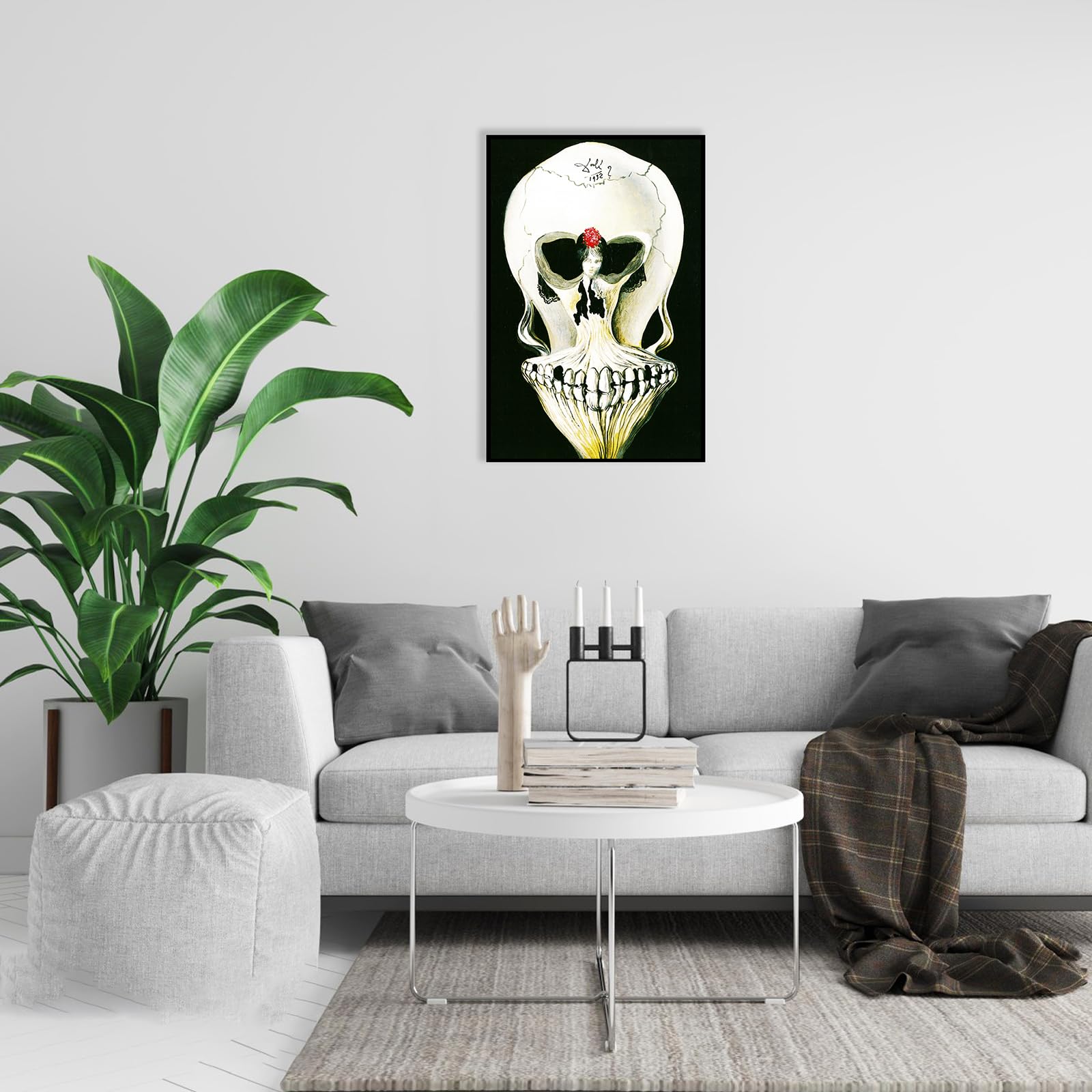 Salvador Dali Wall Art Prints - Ballerina in a Death's Head
