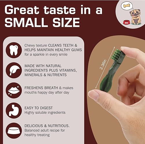 Miniatura 9 de UrbanX HealthyBones - Mini masticables saludables sin cuero crudo para perros retriever con pelo rizado y otros perros deportivos grandes,