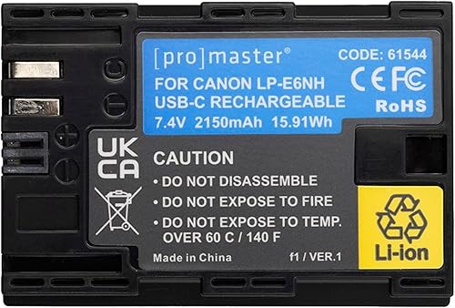 Miniatura 3 de Batería de iones de litio para Canon LP-E6NH con carga USB-C