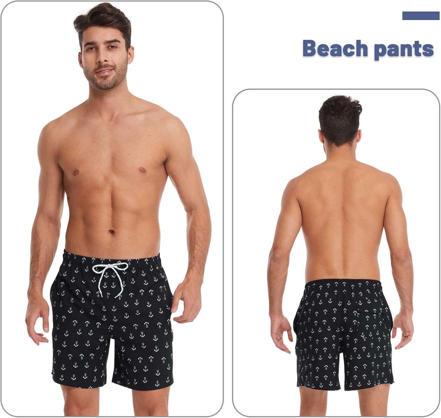 FEIXIANG Men's Mens Swimming Trunks Quick Dry Mens Swim Trunks Beach Shorts for Mens