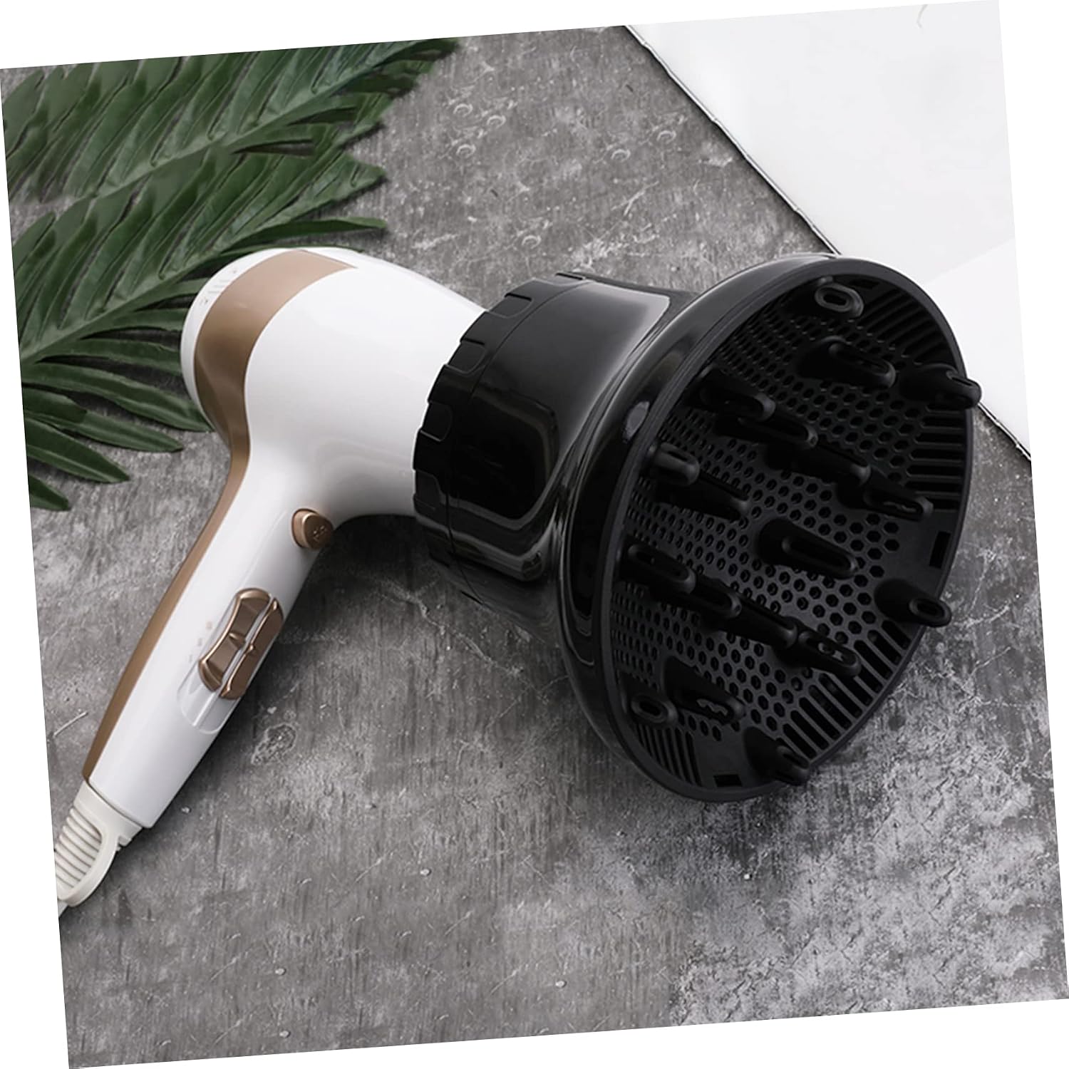 Ipetboom Hair Dryer Diffuser Attachment Lightweight Travel-friendly Tool for Curly Wavy Hair - Material for Even Air Distribution for Quick Styling at