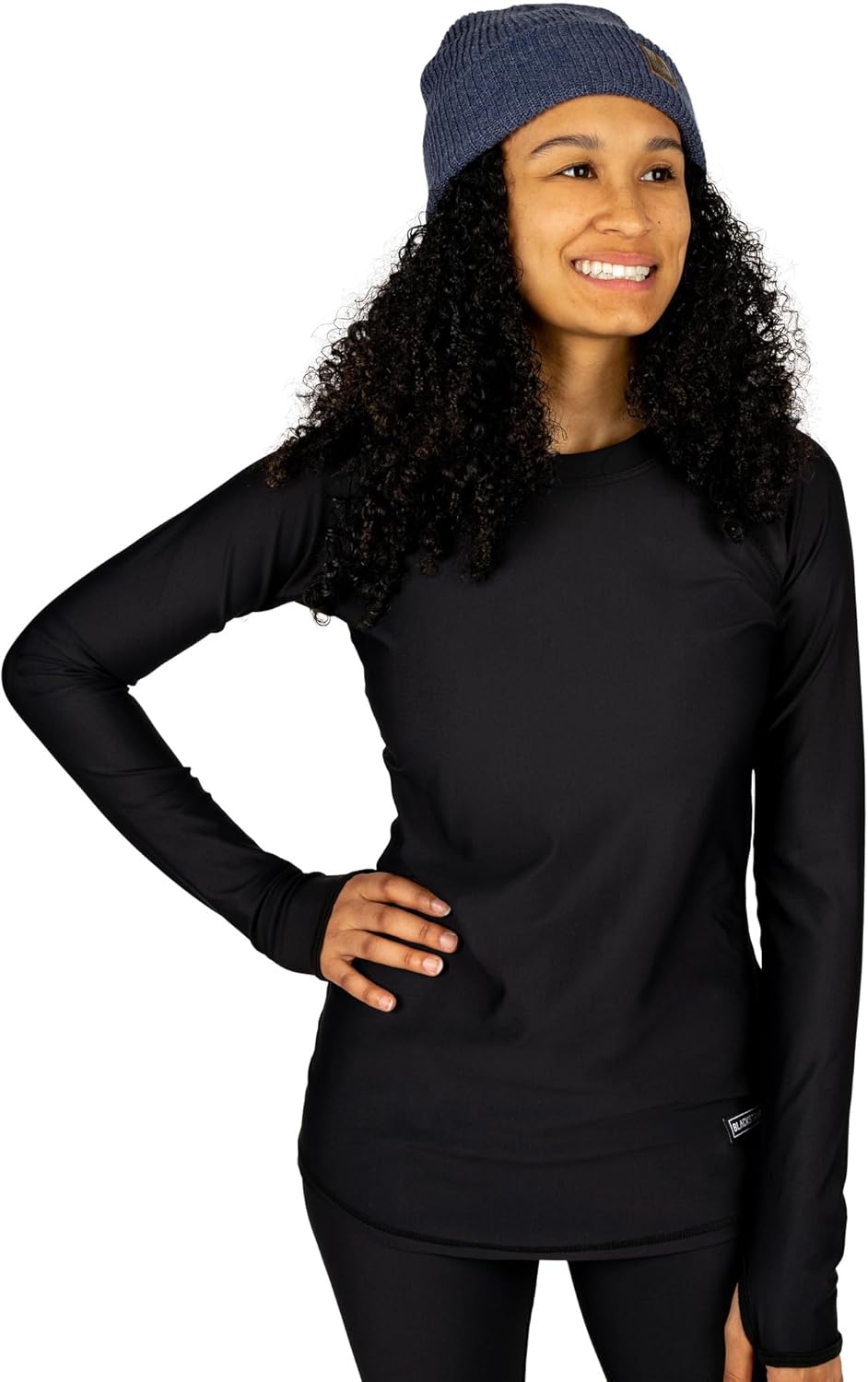 BLACKSTRAP Women's Pinnacle Crew Baselayer Top (Black, XSmall) - Image 2