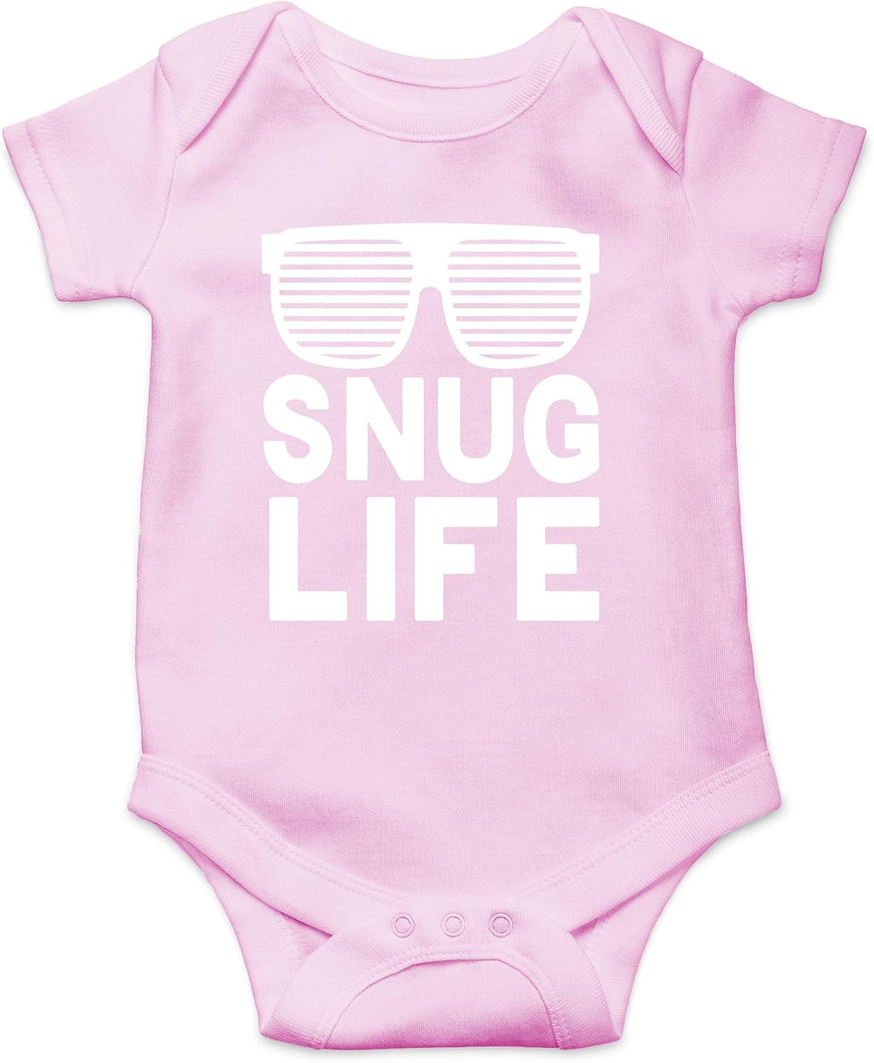 AW Fashions Snug Life Baby Bodysuit Funny Adorable Cute Outfit Newborn Clothes Unisex Boys Girls Romper