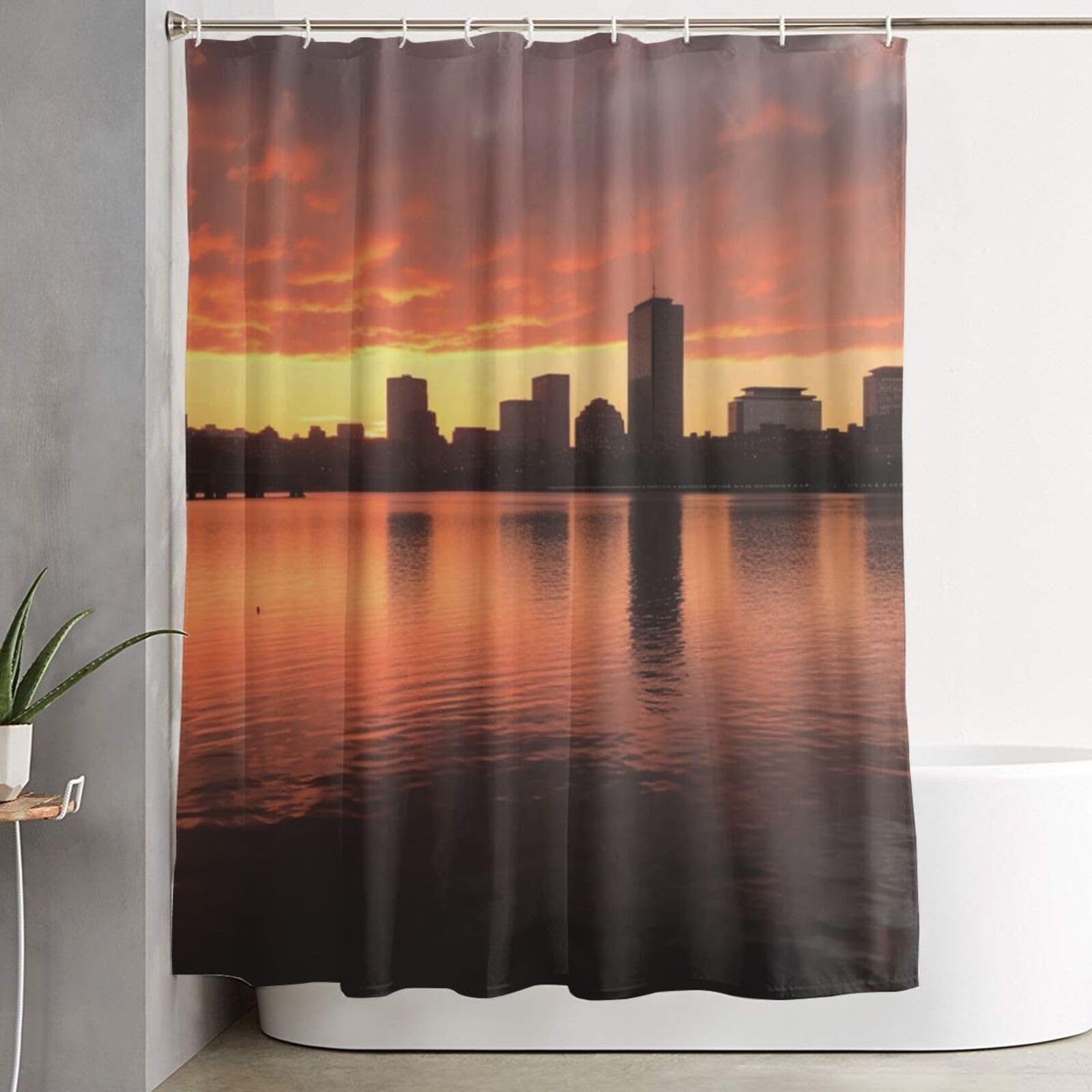 Rideau de douche Boston pour une ambiance de ferme moderne et chaleureuse