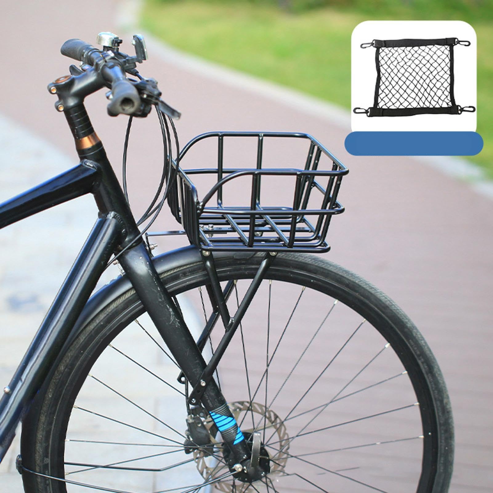 Panier pour Vélo Support Large Léger et Réglable en d'Aluminium