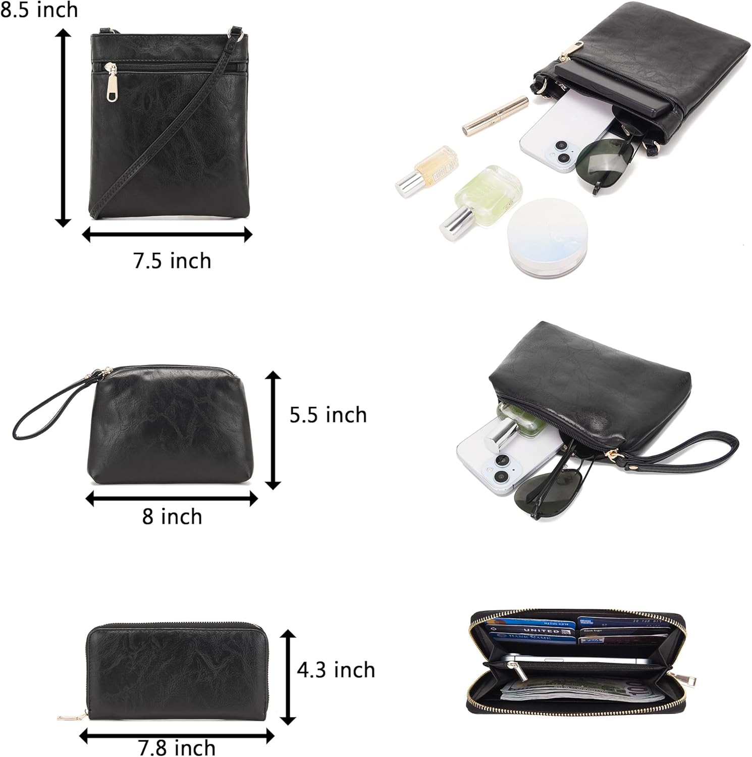 Purses For Women Handbags And Wallet Set Large Hobo Crossbody Bag Ladies Purse Totes 4 PCS | And Wallet Set, Large, Ladies Purse, 4 PCS - Image 7