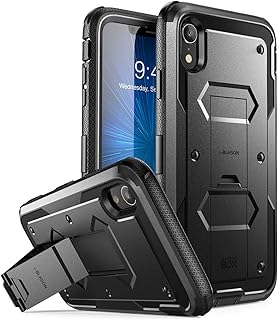 i-Blason Coque iPhone XR, Coque Anti-Choc avec Protecteur d'écran Intégré et Béquille Protection Intégrale Robuste [Série ...