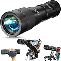 Vista 2 de Python Telescopio monocular de visión clara HD de 12 x 45 con Python 10x42 HD Explorer Telescopio monocular para adultos de alta potencia BAK4 Prism