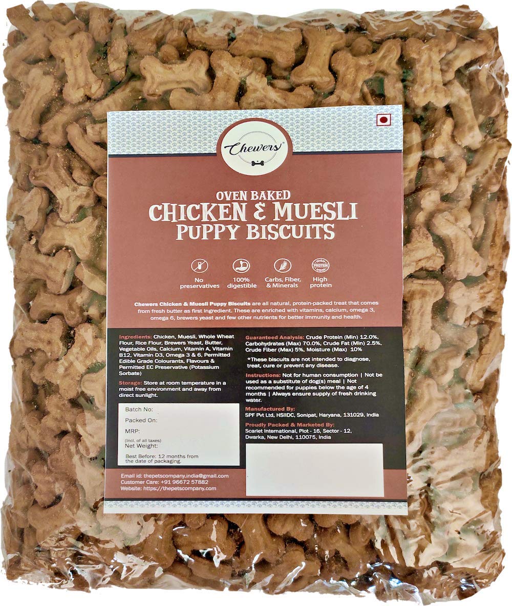 Chewers Chicken & Muesli Puppy Biscuits, 1 Kg (B092JCZQBQ) Amazon Price History, Amazon Price Tracker