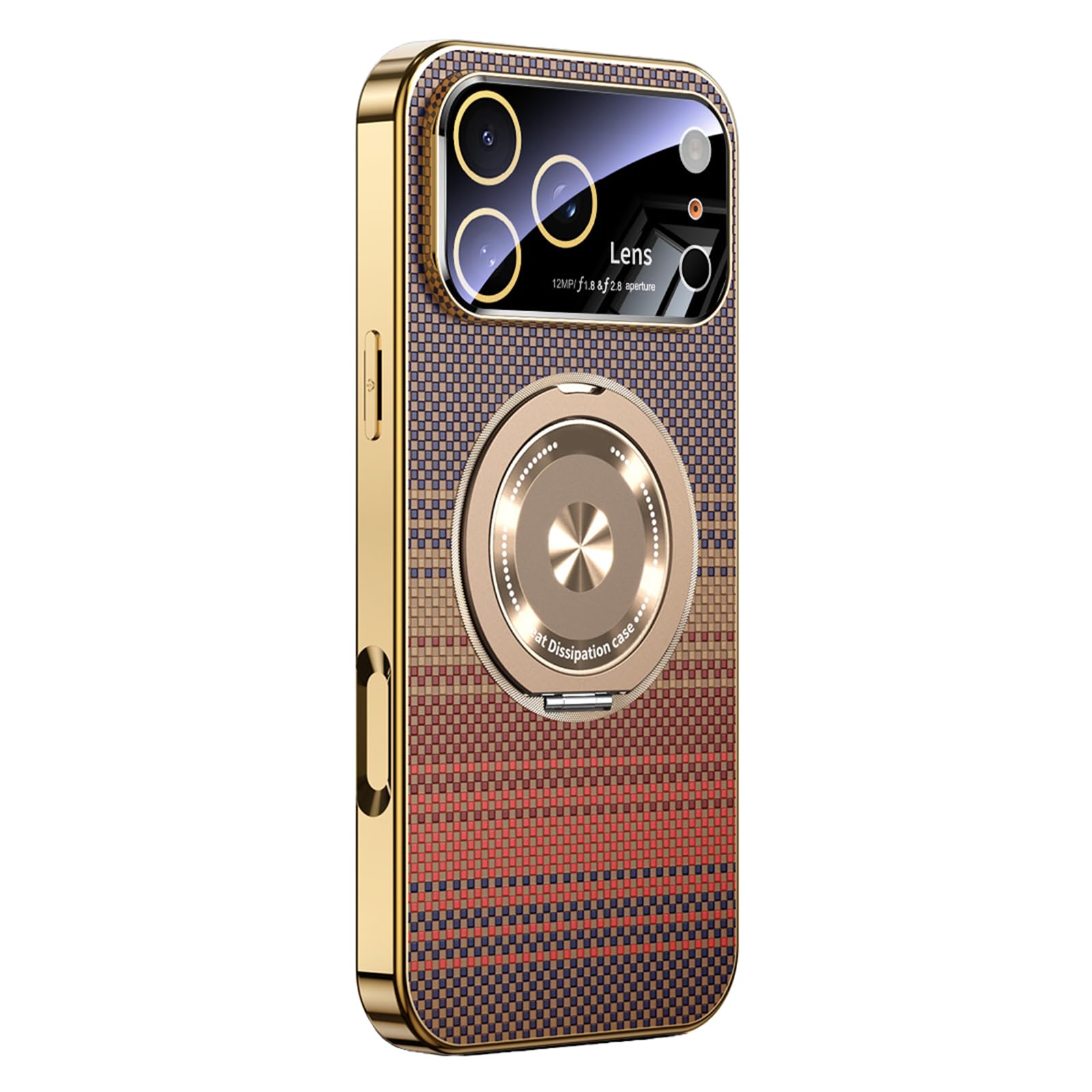 Housse magnétique iPhone 17 Pro avec protection caméra et support métal