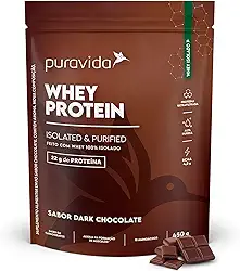 Puravida Proteínas Whey Protein Isolado Dark Chocolate 450g