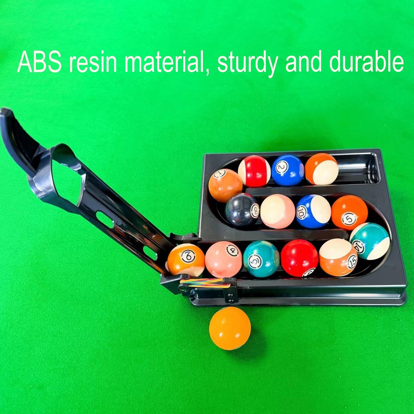 Billiard Ball Server Training Machine, Automatic Pool Ball Launcher,ABS Durable Billiards Skills Trainer for Snooker & Nine Ball,Accuracy Practice Equipment for Solo Training