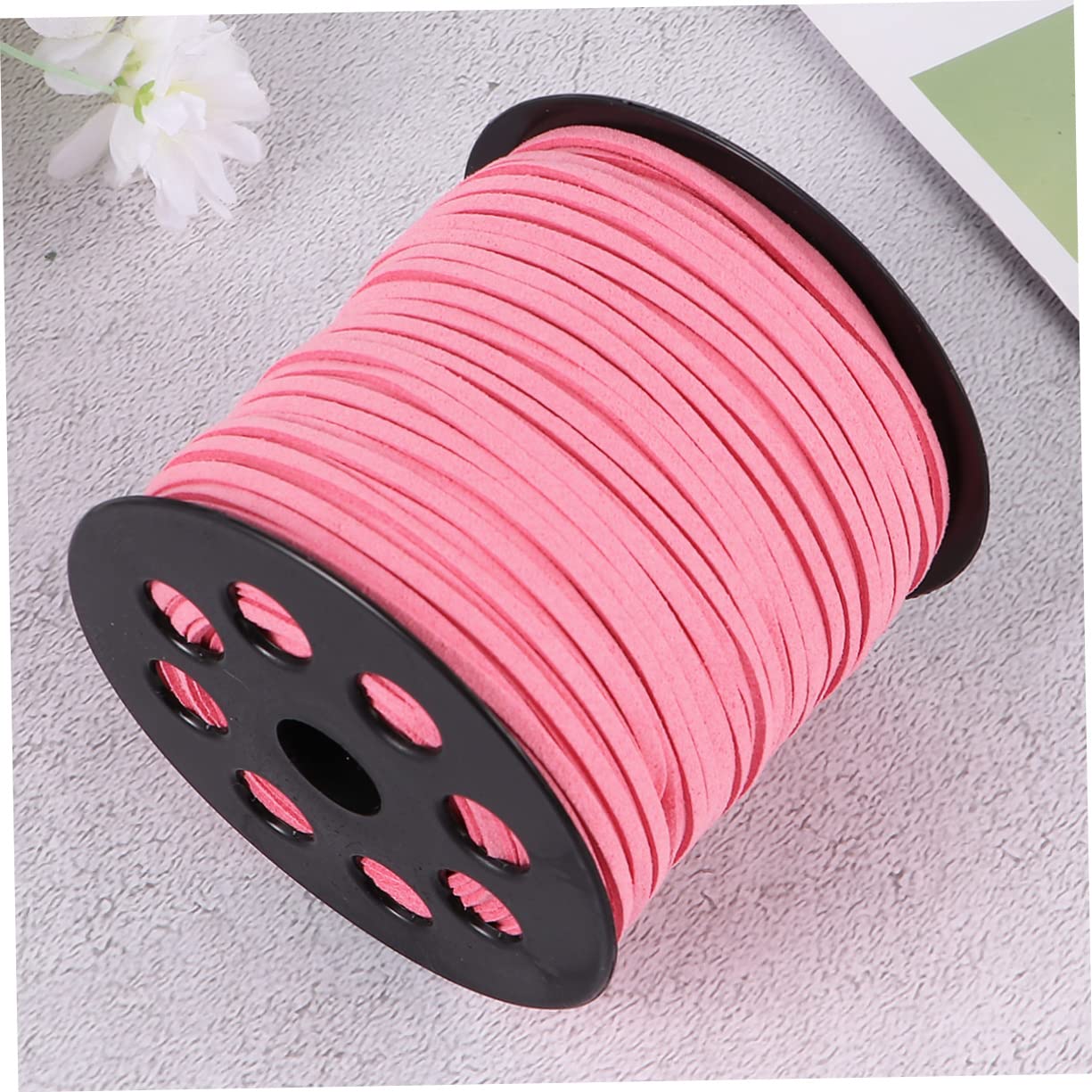 LALAFINA 2rotoli Filo Faux Suede Per Creazione Gioielli Da Rosa Per Braccialetti e Collane Per Decorazioni e Accessori Personalizzati