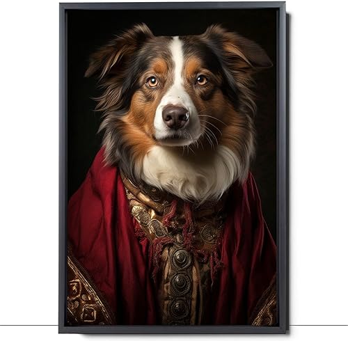 Miniatura 1195 de Thuan Chow Chow Retrato de mascota con disfraz real de perro en un disfraz retrato de perro con vestimenta Retrato medieval de mascota retrato