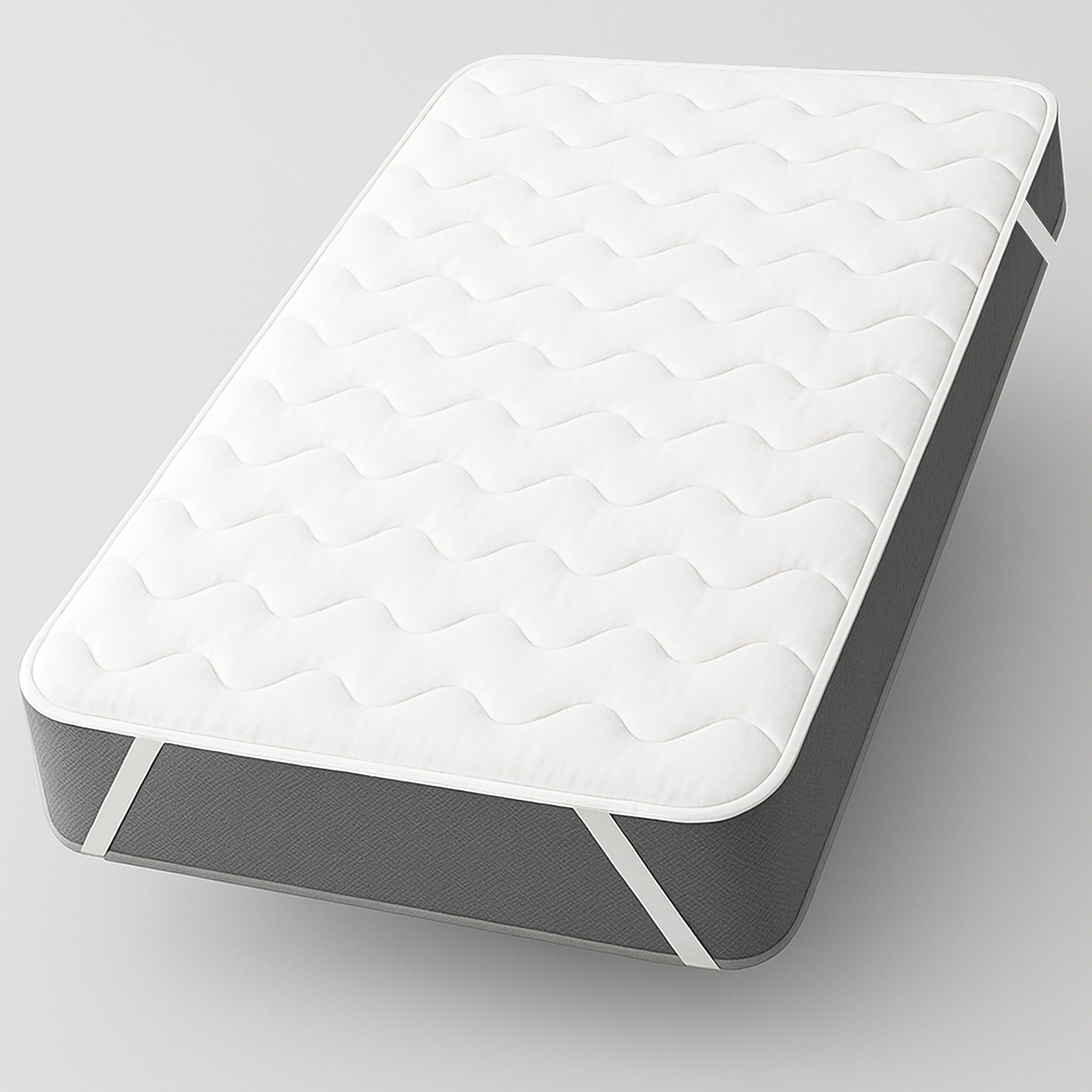 Matratzenschoner 100x200 cm - Matratzenauflage für Matratzen bis 30cm - Bei 60°C waschbar & Öko-Tex Zertifiziert für mehr Hygiene im Bett - Unterbett als Schutz für Boxspringbett & Topper
