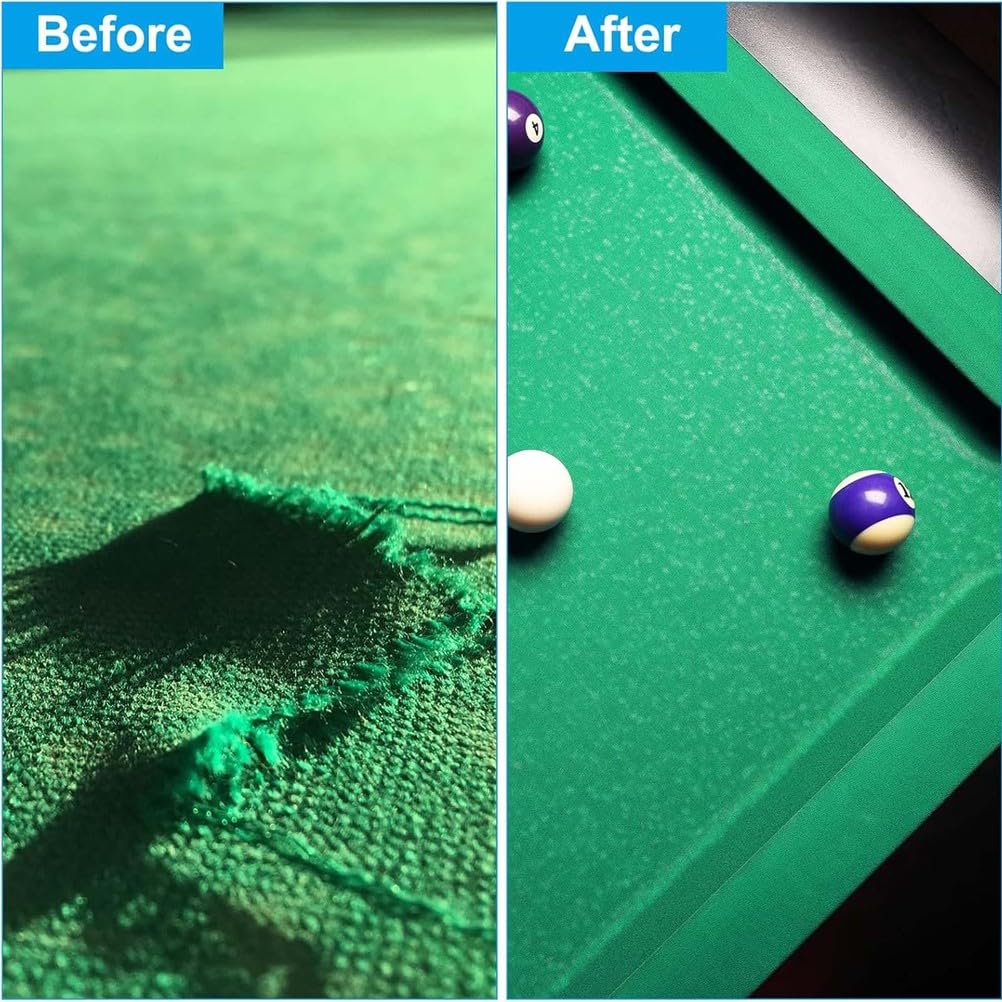 Billardtuch 9ft, Professionelles Pooltisch-Filz mit 6 Filzstreifen, 7 ft/8 ft/9 ft, Snooker-Tuch-Filz-Ersatzteile, für Clubs, Hotels, Bars, Billardtisch,Rot,7ft