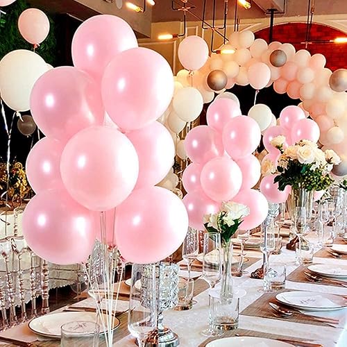 Miniatura 5 de Kit de soporte para globos para decoración de fiestas y bodas, celebraciones, 6 juegos de soportes para globos para mesa con 42 varillas, 42 tazas y