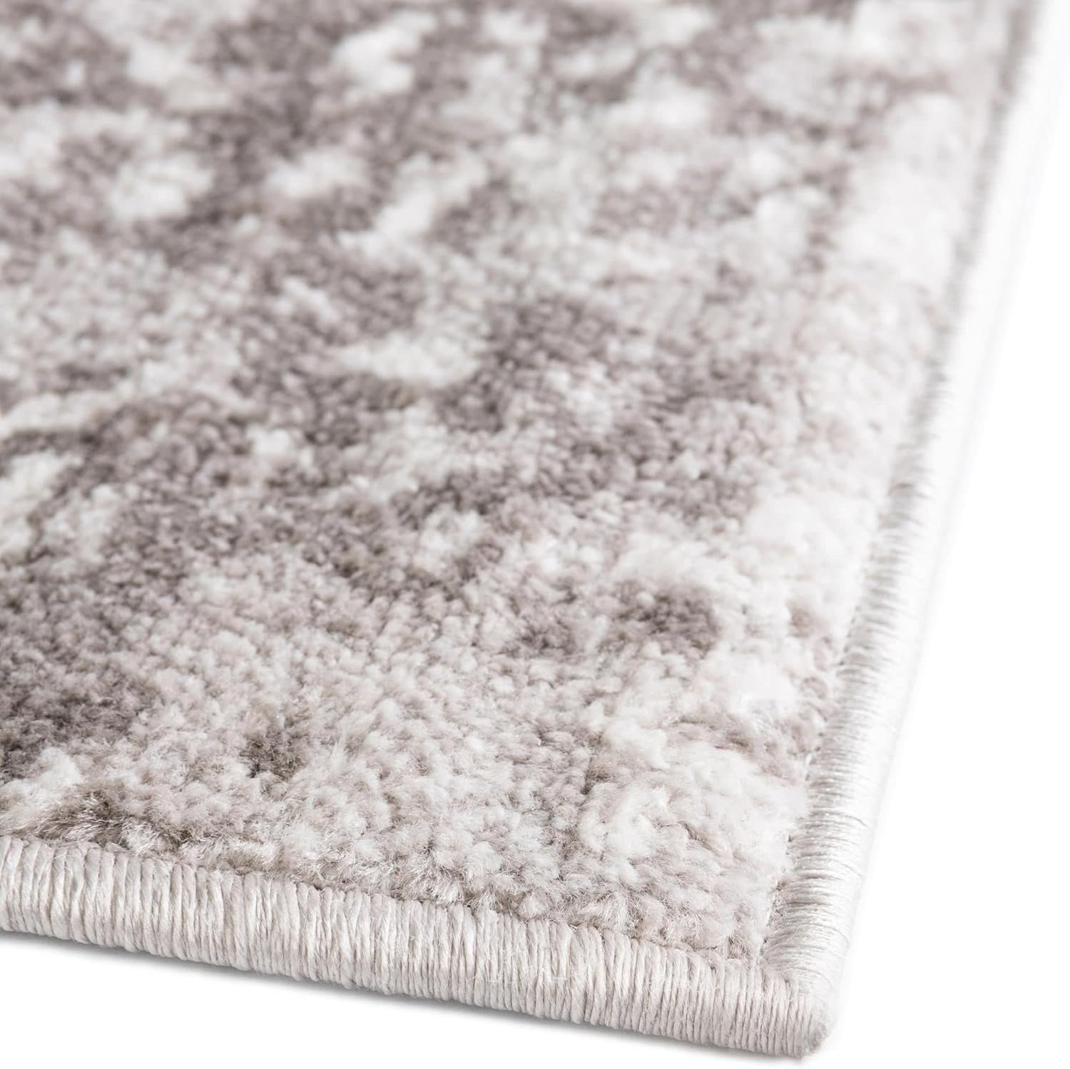 Rugs.com Aurora Collection Rug – 2' x 3' Stone Gray Low Rug Perfect for Entryways, Kitchens, Breakfast Nooks, Accent Pieces