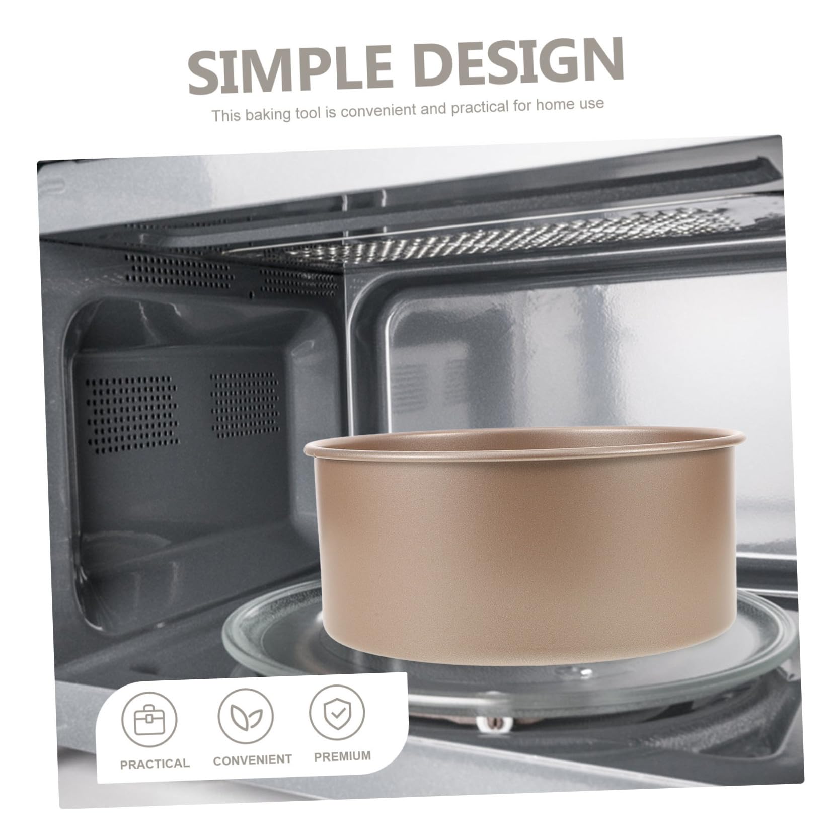 Toyvian Runde Backform aus Kuchenform mit Antihaftbeschichtung Tiefe Form für Chiffon-kuchen Backutensil für Haushaltsgebrauch