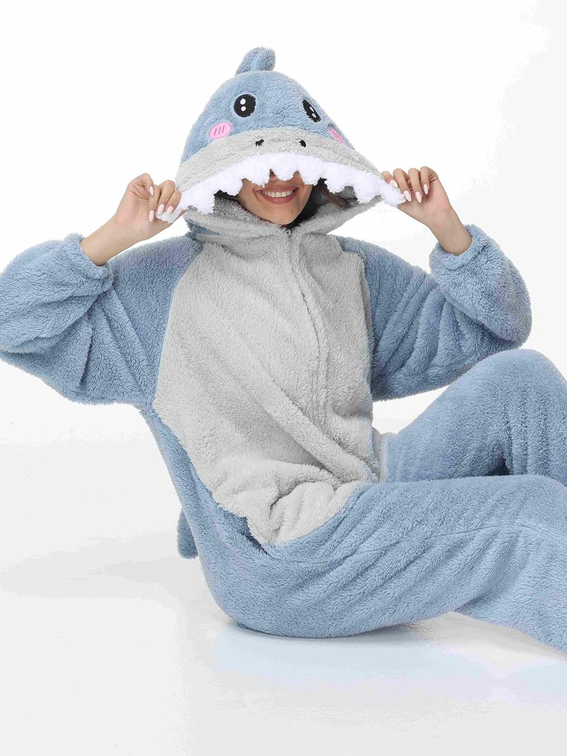 Très Chic Mailanda Unisex Fleece Animal Adult Onesie Costume Pajamas Zip Up Plush Sleepwear Loungewear - Image 6