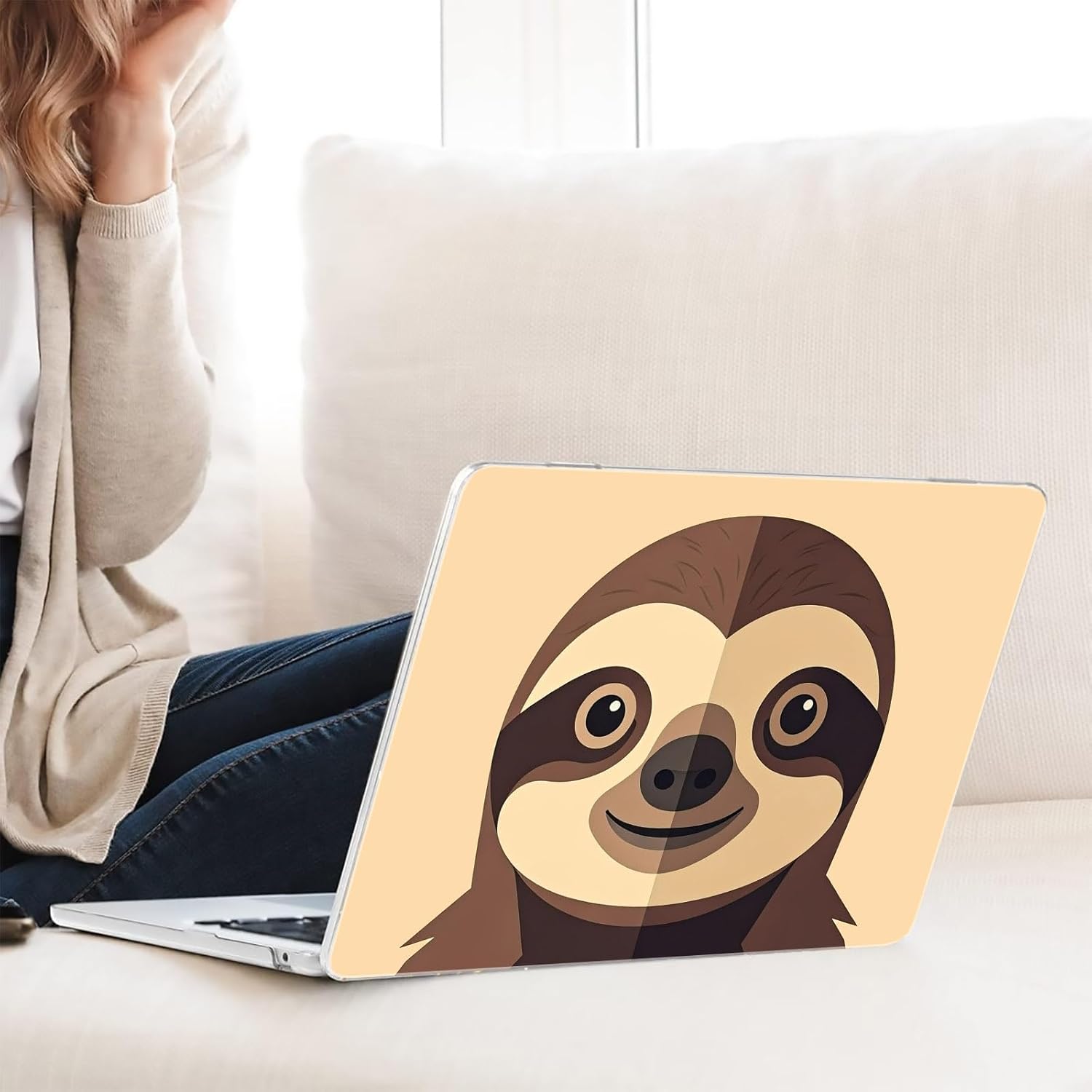 Compatible with MacBook Neo 13-inch, Hard Shell Case with Keyboard Cover and Screen Protector (A3404 A18 Pro chip, 2026 Release) - Sloths MC21225