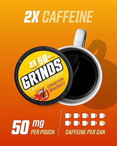 Miniatura 114 de Bolsas de café Grinds 3 latas de vainilla Sin tabaco, sin nicotina alternativa saludable 18 bolsas por lata